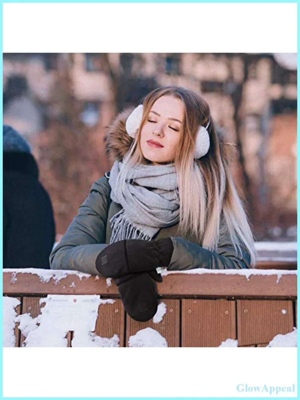 Fingerless Convertible Mittens with Flap - Fleece Winter Gloves